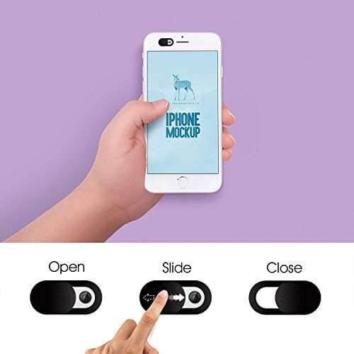Webcam Cover 0.03in Ultra Thin (3 Packs), iRush Web Camera Cover for Laptop, Desktop, PC, Macboook Pro, iMac, Mac mini, Computer, Smartphone, Protect Your Privacy and Security, Strong Adhesive — view 2