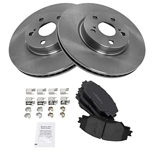 TRQ Front Brake Pad and Rotor Set Ceramic Rotors for Pontiac — view 2