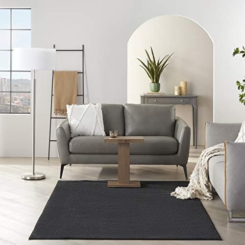 Nourison Essentials Black 5' x 7' Area Rug, Easy Cleaning, Non Shedding, Indoor/Outdoor, Contemporary Style, Rectangular — view 2
