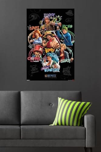 Netflix One Piece: Season 2 (2026) - Straw Hat Grid Wall Poster, 34L" x 22.4W", Unframed Version — view 3