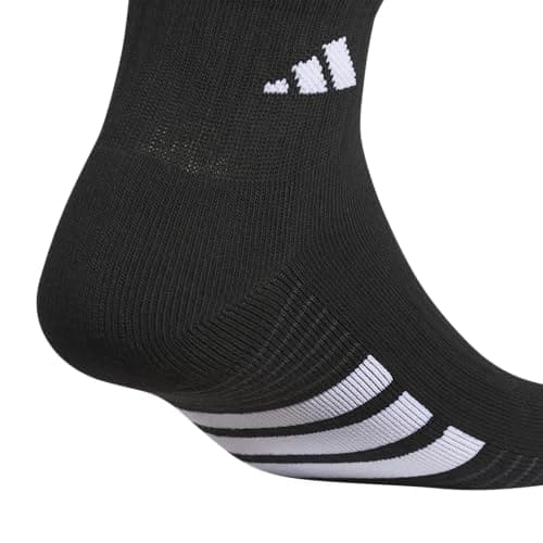 adidas Mens Cushioned Quarter Ankle Socks (3 Pairs) Durable & Comfortable — view 5