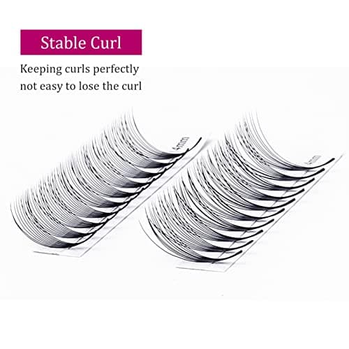 Premade Lash Fans 10D 0.07 Volume Lash Extensions Soft Individual Lashes Premade Fans Eyelash Extensions Russian Pre Fan Lash Extensions (10D-0.07-D, 8-14mm) — view 4