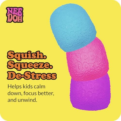 Schylling NeeDoh Gumdrop - Textured Sensory Toy with Super Solid Squish - 2.5" Tall - Colors May Vary (Pack of 1) — view 6