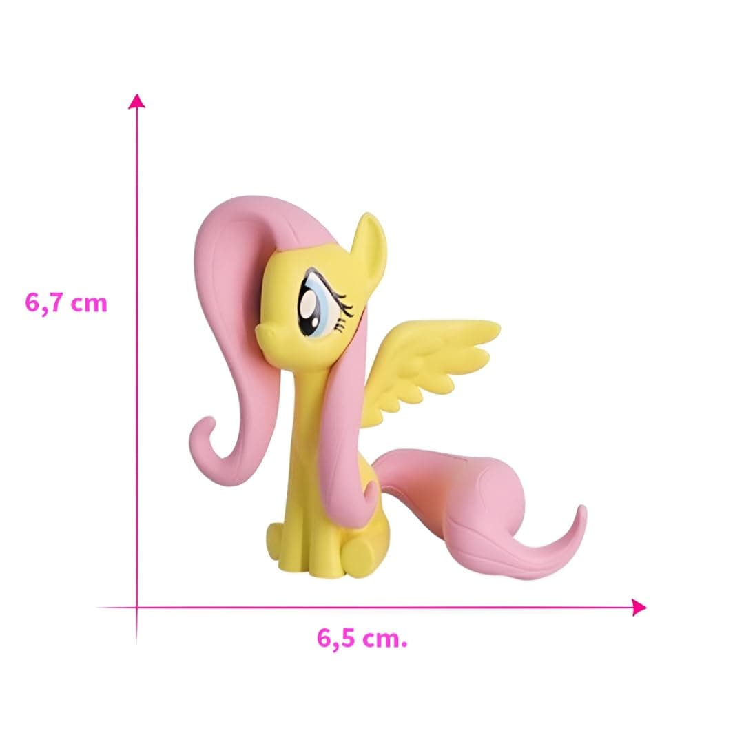 Figuras Little Pony Set 4 Ponis Pinkie Pie Twilight Sparkle Rainbow Dash Fluttershy 6-7 cm Figuras Pony Juguetes Niñas Regalo Coleccionables — view 5