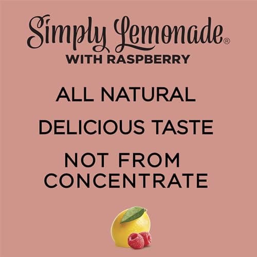 Simply Lemonade with Raspberry All Natural, 52 Fl Oz Bottle — view 4