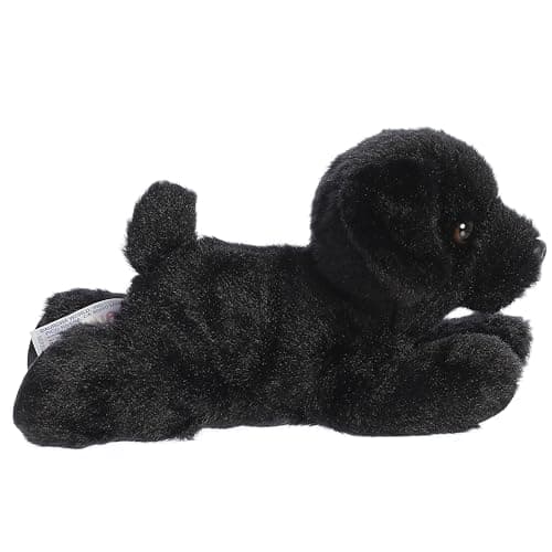 Aurora Black Lab Dog Mini Flopsie Plush Stuffed Animal 8" — view 3