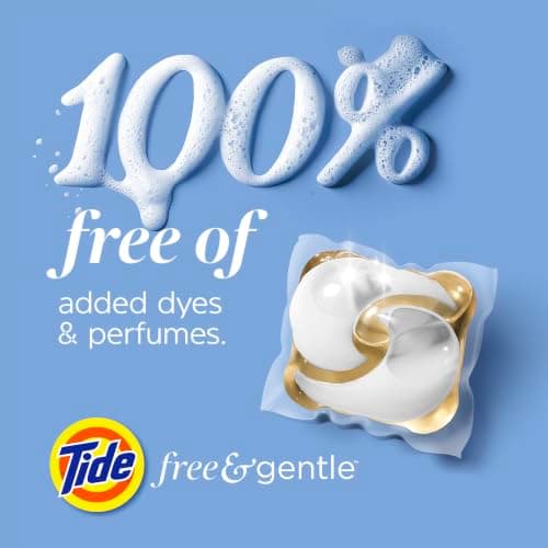 Tide PODS Free & Gentle Laundry Detergent Soap Pacs, Tide PODS Laundry Detergent, Laundry Detergent Pacs, Laundry PODS Detergent, 42 Count — view 8