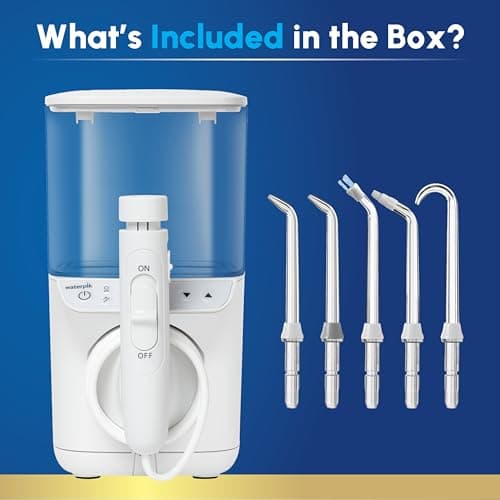 Waterpik Promax Water Flosser with SmartAdvance Mode for Daily Gum Health and Cleaning Teeth, Braces, Implants, ADA Accepted, Small Quiet Design, Electric Flosser with 10 Settings, 5 Tips, WF-23 — view 4