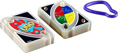 Mattel Games UNO Splash Card Game with Waterproof Cards and Portable Clip for Travel, Camping and Game Nights Away — view 5