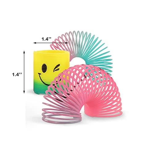 30 Pack Spring Rainbow Magic Fidget Stress Coil Mini Springs Bulk Toys for Party Favor Carnival Prize Birthday Goodie Bag Stuffers for Kids Boys Girls… — view 2