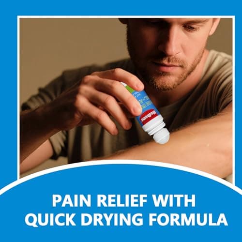 Medhome Pain Relief Roll On, Travel Size Pain Reliever, for Knee, Neck, Hip, Joint, Shoulder, Arthritis Pain Reliever, Fast Acting & Long Lasting Formula, Roll On Menthol Gel 2.5 oz (Pack of 1) — view 3