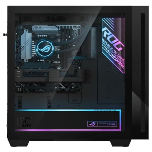 ASUS ROG G700 Gaming Desktop PC Intel Core Ultra 7 265F 32GB RAM 1TB NVMe SSD NVIDIA GeForce RTX 5060 8GB RGB Keyboard Mouse Windows 11 Pro with 12 Month CPS Protection — view 2