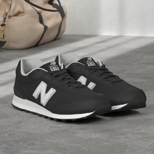 New Balance Men's 515 V3 Sneaker, Black/White/Aluminum Grey, 10.5 — view 6