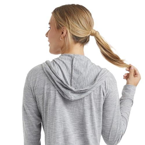 Hanes Womens Slub Knit Full-zip Hoodie, Textured Cotton Zip-up T-shirt For, Dada Gray Pe Heather, XX-Large US — view 3
