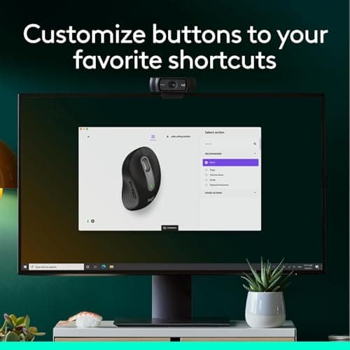 Logitech Signature M650 L Full Size Wireless Mouse - for Large Sized Hands, 2-Year Battery, Silent Clicks, Customizable Side Buttons, Bluetooth, for PC/Mac/Multi-Device/Chromebook - Black — view 7
