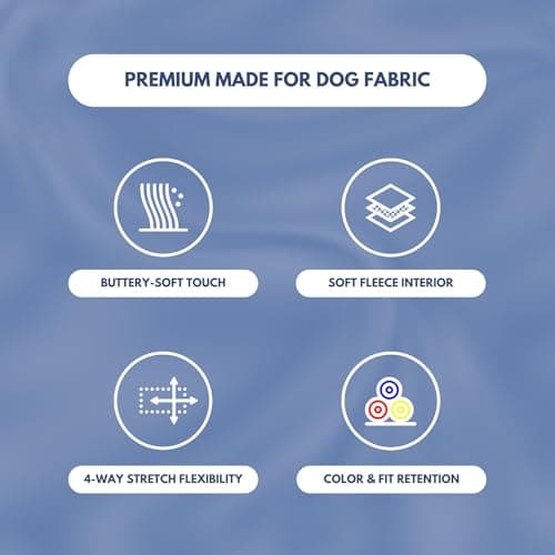 Spark Paws Dog Hoodie – Premium Dog Sweater for Small, Medium, and Large Dogs | Warm Outfits for French Bulldogs, Pitbull, Puppy, Winter Jacket Alternative - Slate Blue - 3XL — view 3