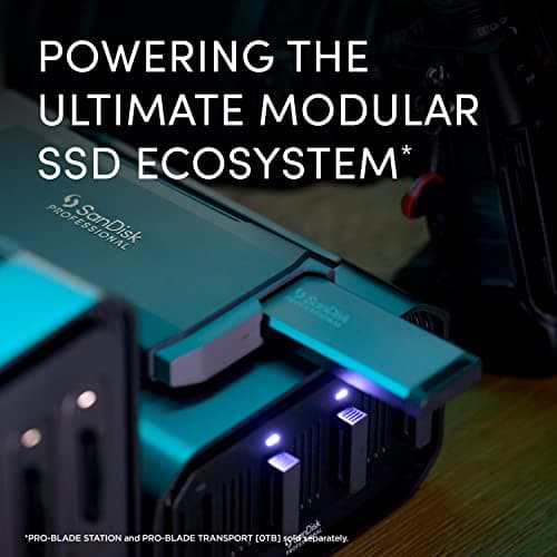 SANDISK Professional 1TB PRO-Blade SSD Mag - Portable & Modular NVMe SSD Mag, Ultra-Durable - SDPM1NS-001T-GBAND — view 2