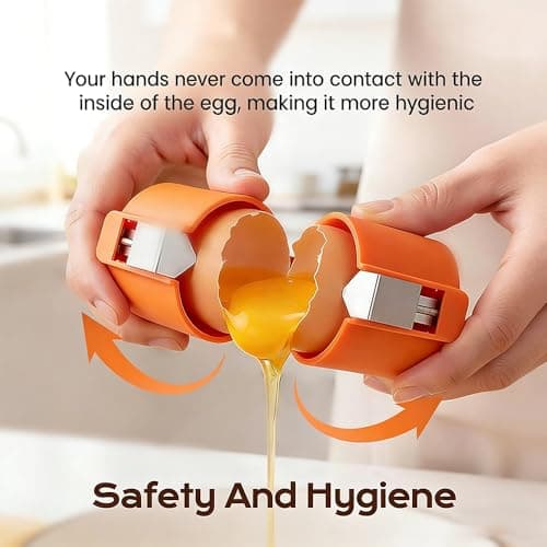 New Egg Shell Opener Egg Cracker Tool Stainless Steel, Multifunctional Egg Shell Opener for Raw Or Hard-Boiled Eggs, Kitchen Gadget for Cooking Baking — view 4