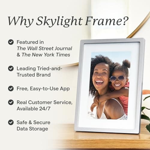 Skylight Frame – WiFi Digital Picture Frame Customer Support, Touch Screen Digital Photo Frame with Easy Setup, Photo Gifts for Parents and Grandparents - 10 Inch Black — view 4