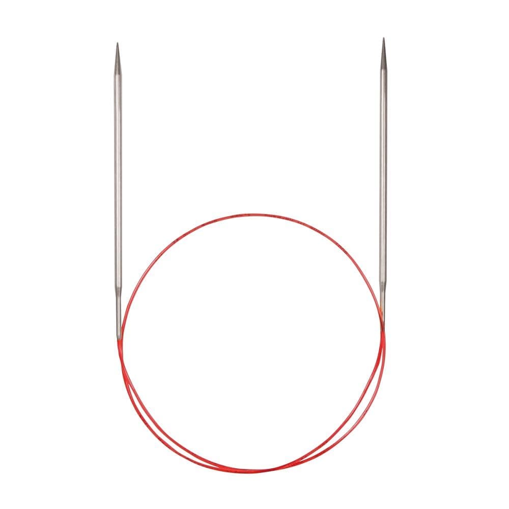Addi Turbo – Agujas de Tejer Circulares, para Encaje, Metal, White Bronze, 120 cm, 1.75 mm