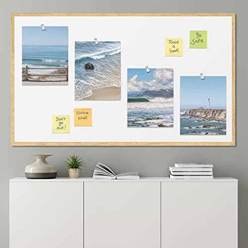 SIGNWIN Poster Bathroom Decor 11"x14"x 4, Wall Art Room Decor Multicolor for Living Room, Bedroom, Office White Aerial View Blue Ocean Wave Beach Shore Nature Wilderness Realism Decorative Landscape — view 3