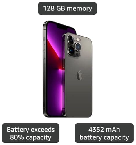 Apple iPhone 13 Pro Max, 128GB, Graphite - Unlocked (Renewed) — view 2
