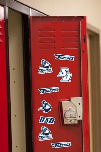 University of San Diego Spirit Logo Vinyl Large Deluxe Stickers Variety Pack - Laptop, Water Bottle, Scrapbooking, Tablet, Skateboard, Indoor/Outdoor — view 3