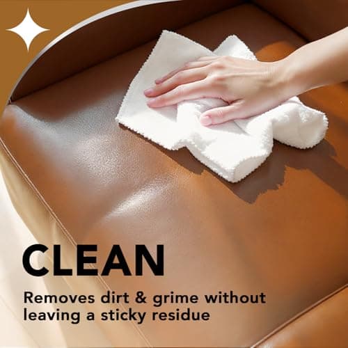 Weiman Leather Cleaner & Conditioner - Cleans, Restores & Protects Leather, UV Protection Prevent Cracking & Fading, For Car Seats, Sofas, Shoes, Bags & All Finished Leather Surfaces, 2 Pack — view 3