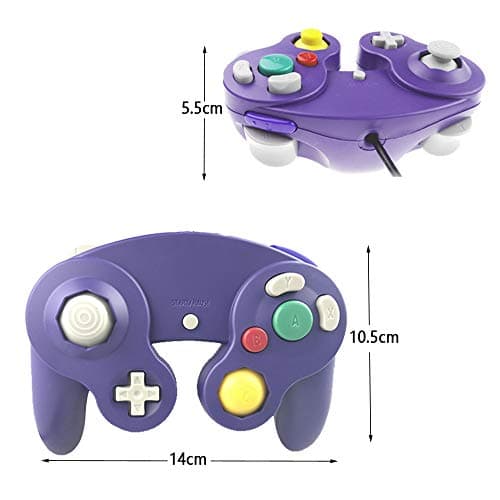 Reiso GC Style 1 Pack Classic USB Wired Controller Gamepad for Windows PC MAC(Purple) — view 5