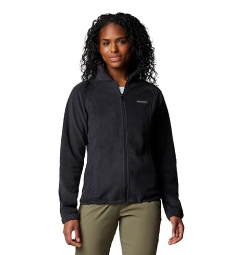 Columbia Womens Benton Springs Full Zip Fleece Jacket, Black, Medium