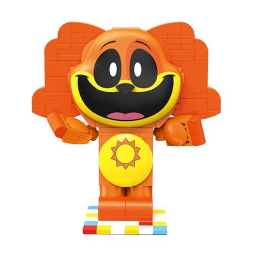 Brickcraft Poppy Playtime Dogday Smiling Critters Building Set, 170 Piece Posable Orange Dog Figure with Sun Medallion, Collectible Indie Horror Game Building Toys Gift for Boys & Girls Ages 8 and Up