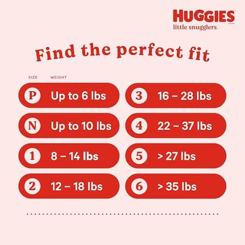Huggies Size Newborn Diapers, Little Snugglers Baby Diapers, Size Newborn (up to 10 lbs), 84 Count, Packaging May Vary
