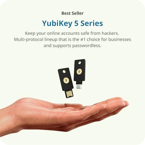 Yubico - YubiKey 5 NFC - Multi-Factor authentication (MFA) Security Key and Passkey, Connect via USB, FIDO Certified - Protect Your Online Accounts (USB A - NFC) — view 2