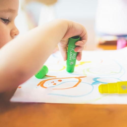 TBC The Best Crafts Paint Sticks, 12 Colors Pastel, Washable, Non-toxic, Tempera Paint Sticks for Kids and Students — view 5