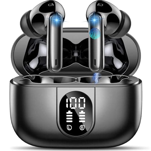 Wireless Earbuds, 48Hrs Bluetooth 5.3 Headphone in Ear with 4 ENC Mics
