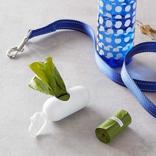 Amazon Basics Premium Leak Proof Dog Poop Bags with Dispenser and Leash Clip, Brazilian Mango Scented, 13" x 9", 270 Count (18 Rolls of 15), Easy-Tear — view 4