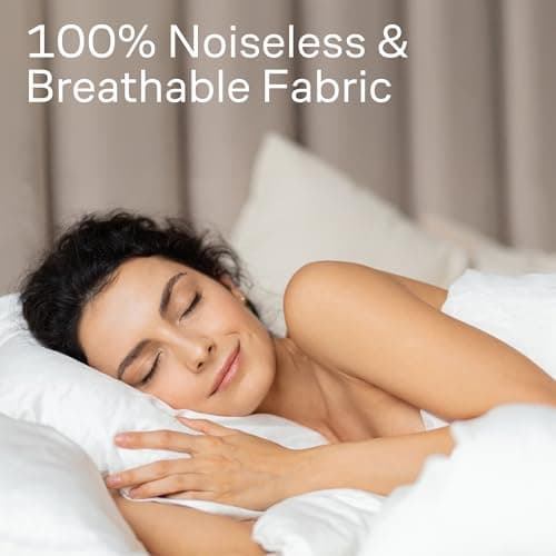 Ultra Soft Pillow Protectors with Zipper Standard Size - Set of 4 Breathable Pillow Covers - 100% Protection Against Stains, Dust & Dirt - Machine Washable (White) — view 4
