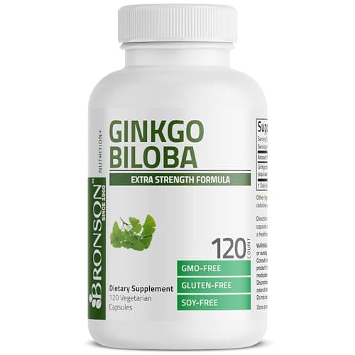 Bronson Ginkgo Biloba Extra Strength Brain & Memory Support 120 Capsules — view 4