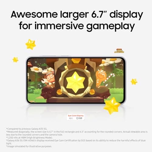 Samsung Galaxy A36 (Unlocked, CAD Version & Warranty) - Black, 256GB, 6.7" Super AMOLED FHD+ Display, Awesome Intelligence, 8GB RAM, 4K@30fps Video, 5000 mAh Battery — view 3