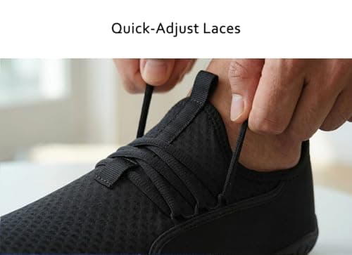 WHITIN Water Shoes Men Women Unisex Aqua Sneakers Adults Barefoot Size 8 Quick-Dry Non-Slip Swim Beach Pool Sports Black M8 — view 3