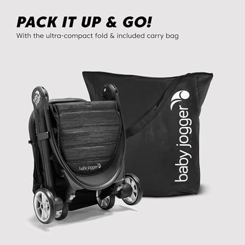 Baby Jogger® City Tour 2 Carry-On Approved Travel Stroller, Ultra-Compact Baby Stroller, Lightweight, Easy Fold, Baby Travel Essential, Pitch Black — view 4