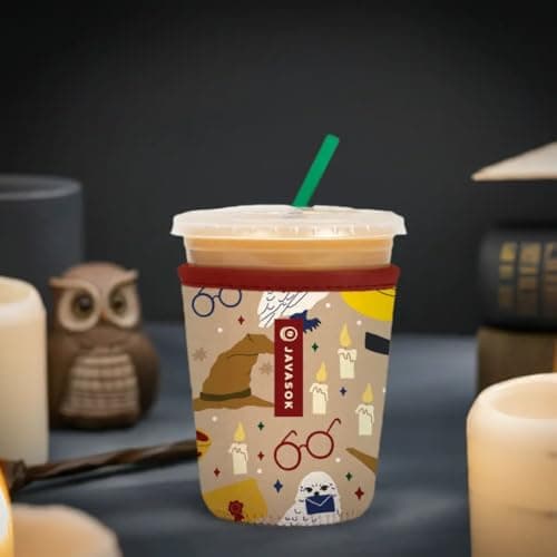 Sok It JavaSok Iced Coffee & Cold Soda Insulated Neoprene Cup Sleeve (Horcrux, Medium: 22-28oz) — view 4