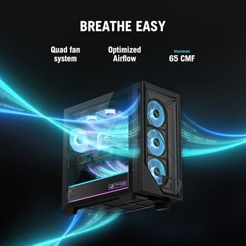 ASUS ROG GM700 (2025) Gaming Desktop PC, AMD Ryzen™ 7 9800X3D Processor, AMD® Radeon™ RX 9070 XT Prime OC, 2TB M.2 NVMe™ PCIe® 4 SSD, 32GB DDR5 RAM, Windows 11 Home, GM700TZ-MS777 — view 5