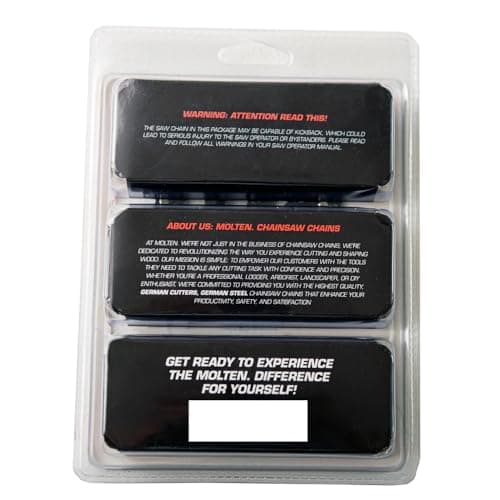 Milwaukee 14 Inch Top Handle Chainsaw Chain 3 Pack, .325'' LP .043'' Gauge 59 DL, Fits M18 Fuel 2826-20T, Dewalt DCCS674, Husqvarna, Replaces 49-16-2744, N59, DWO1DTX614 - Molten. — view 2