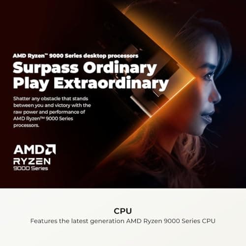 CyberPowerPC Gaming PC, AMD Ryzen 9 9900X, GeForce RTX 5070 12GB | Gamer Xtreme, 32GB DDR5, 1TB PCIe 4.0 SSD, WiFi Ready & Windows 11 Home (GXiVR8080A41) — view 5