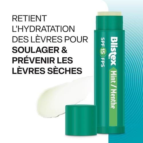 Blistex Medicated Mint Balm 3 Count, 0.15oz Ea. - Soothes and Protects - Advanced Medicated Lip Care for Dry, Chapped Lips, Specialized Solutions for Healthy Lips - SPF 15 Sun Protection — view 2