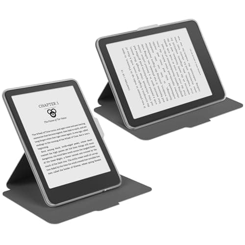 360 Degree Rotating Case for 6" Kobo Clara Colour 2024 Released, Detachable Magnetic Design Protective Adjustable Stand Cover Clear Back with Auto Sleep/Wake, Cat's Dreams — view 3
