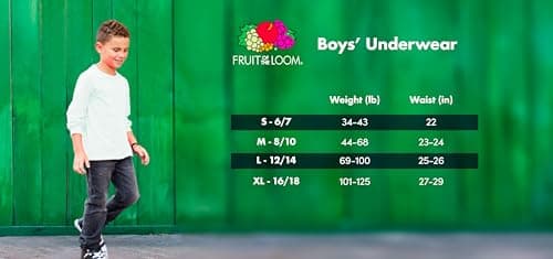 Fruit Of The Loom Boys Eversoft Cotton Undershirts, T Shirts & Tank Tops Underwear, T Shirt - Boys - 7 Pack - White, Small US — view 5