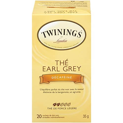Twinings Decaf Earl Grey Individually Wrapped Teabags, Naturally Caffeine-Free, Black Tea Enhanced with Bergamot Citrus, 20 Count (Pack of 6), Enjoy Hot or Iced — view 6