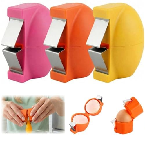 Egg Shell Opener, Egg Separator Egg Cracker Egg Peeler for Raw Eggs, Hard Boiled Egg Peeler Tool for Cutting Eggs,Quickly Cutting Off Eggs Breaker Kitchen Gadgets for Cooking Bakery